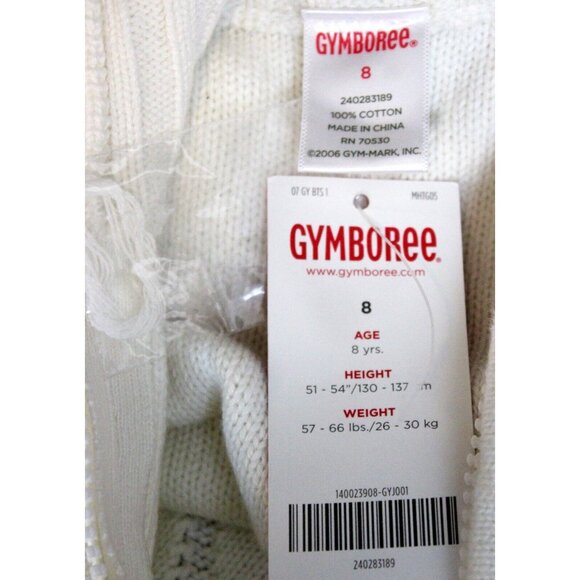 2007 Gymboree School Girls Rock Duster Sweater Cardigan sz 8 Belt Long Zip Heart - Picture 9 of 9